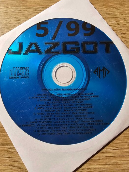 Jazgot sierpień-wrzesień 1999 +płyta CD - Behemoth, Turbo, Lux Occulta