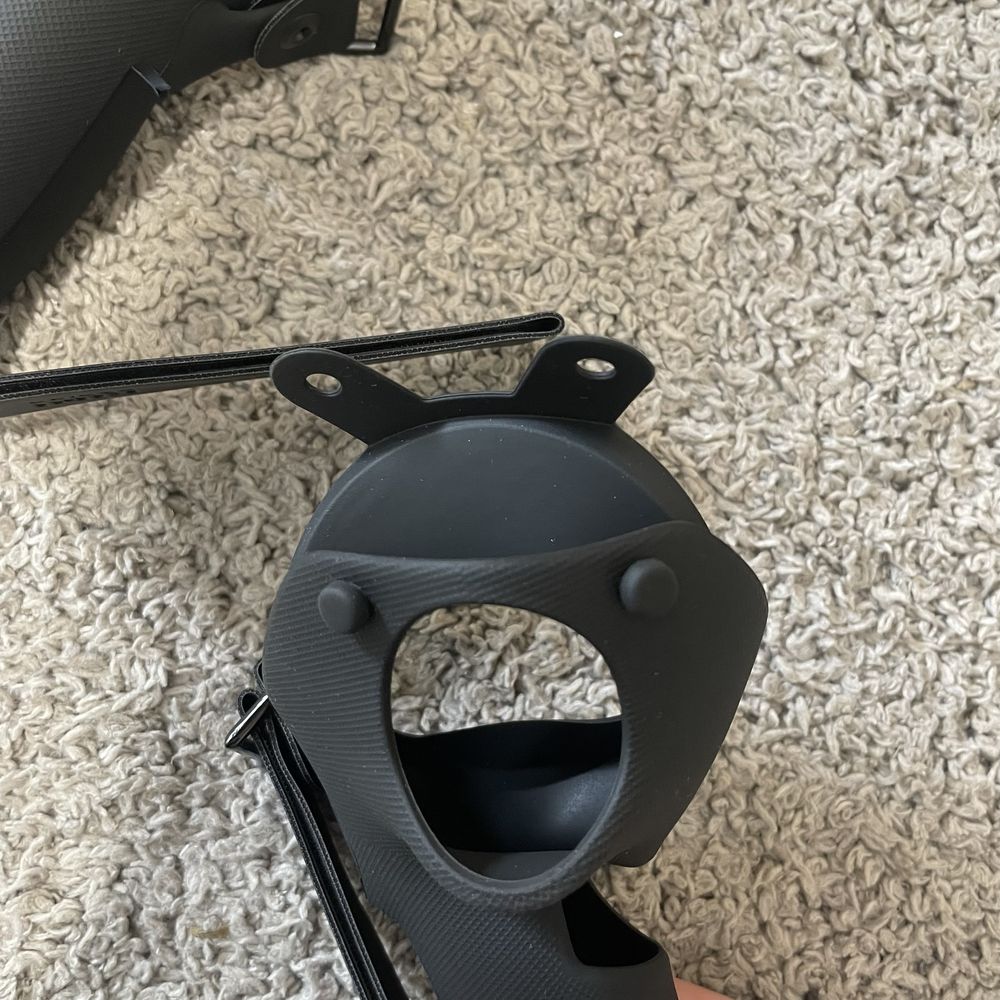KIWI design silikonowe Osłony uchwytu do Oculus Quest 2 czarne