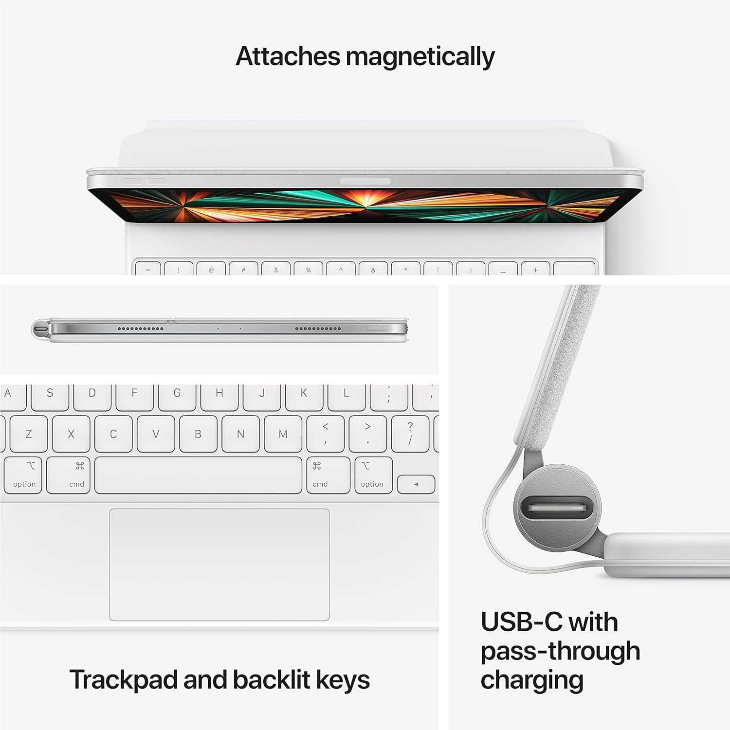 NEW Apple Magic Keyboard for iPad Pro 12.9" 5th gen. - Black or White