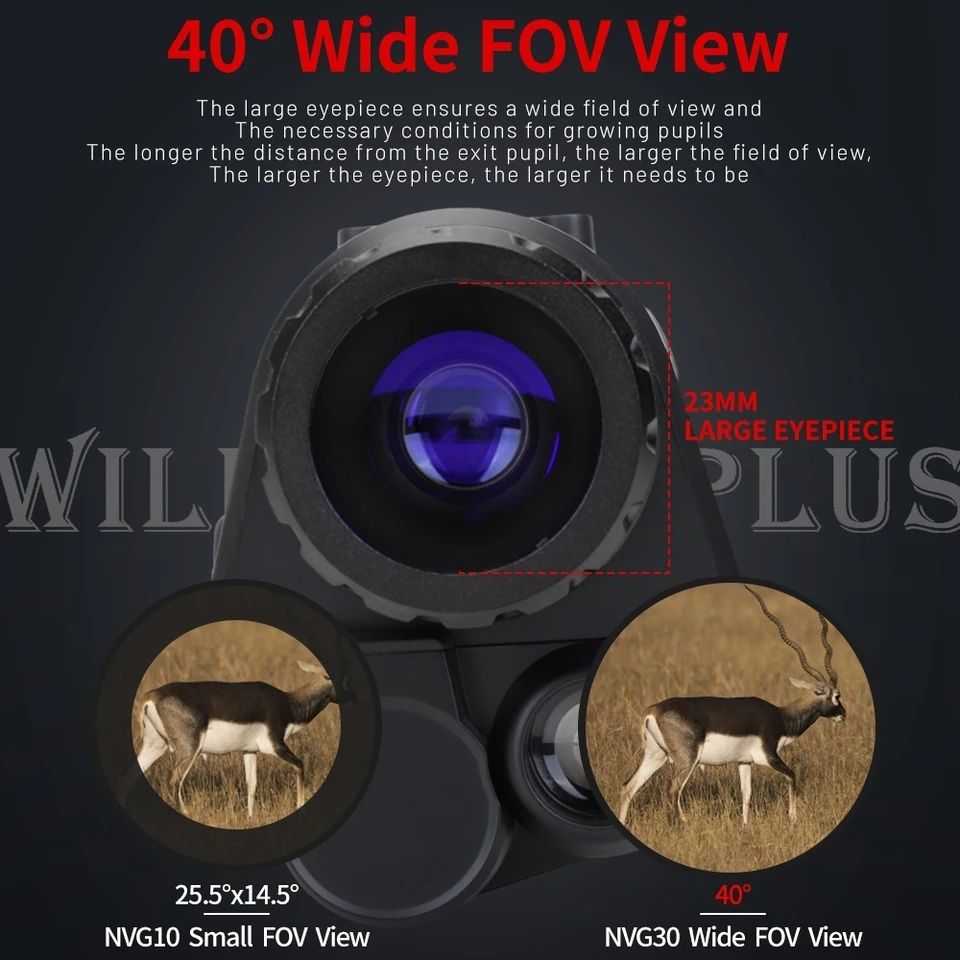 Монокуляр прилад нічного бачення NVG30  Gen3  з невидимою ІЧ 940мм