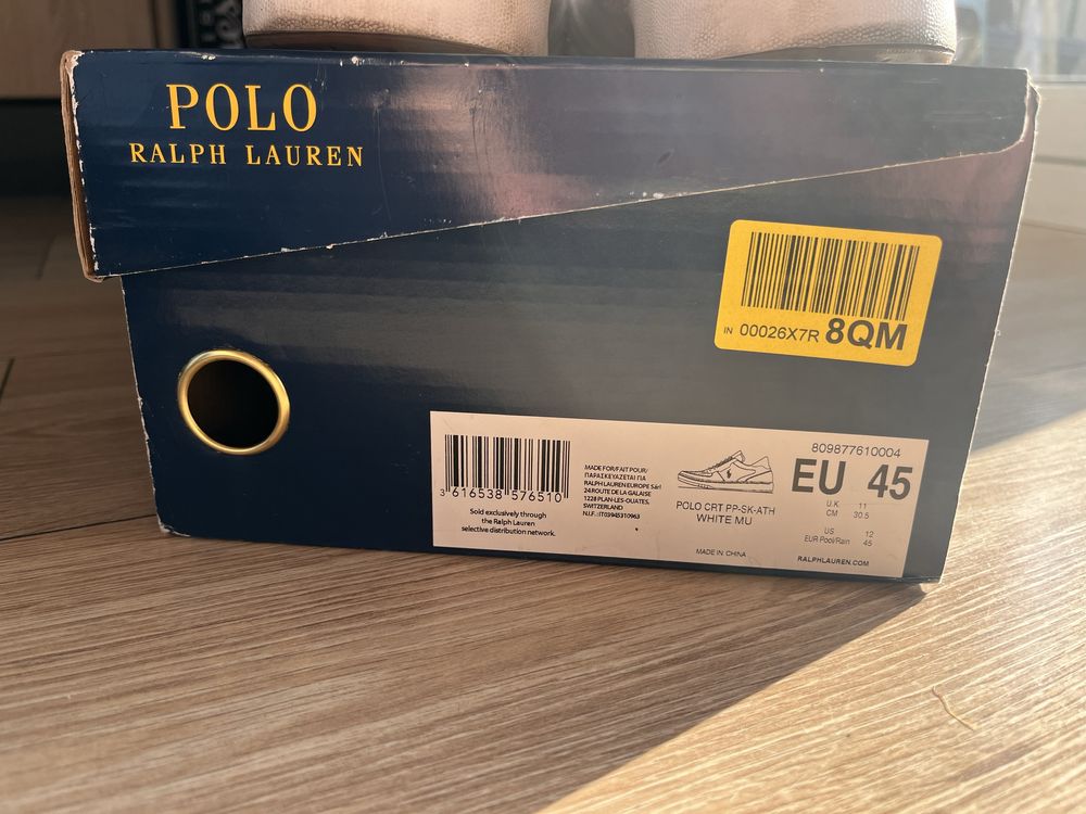 Sneakersy Polo Ralph Lauren Hanford Białe