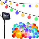 GIRLANDA solarna ogrodowa 50 led multi kolor