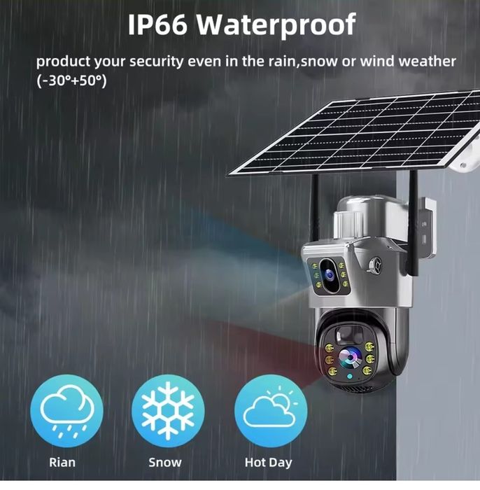 Câmera solar 4G 2 lentes