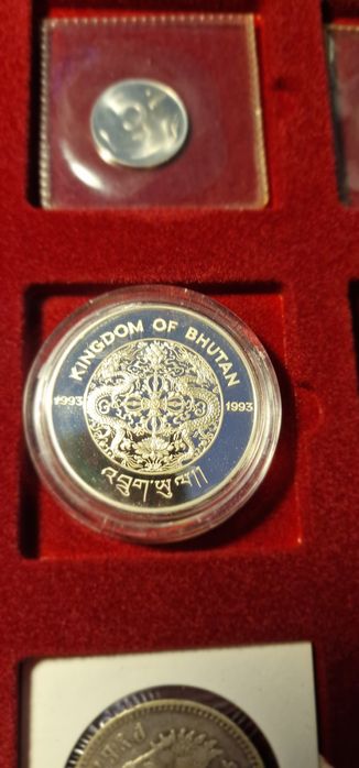 Монета/серебро/футбол/срібло/Бутан
