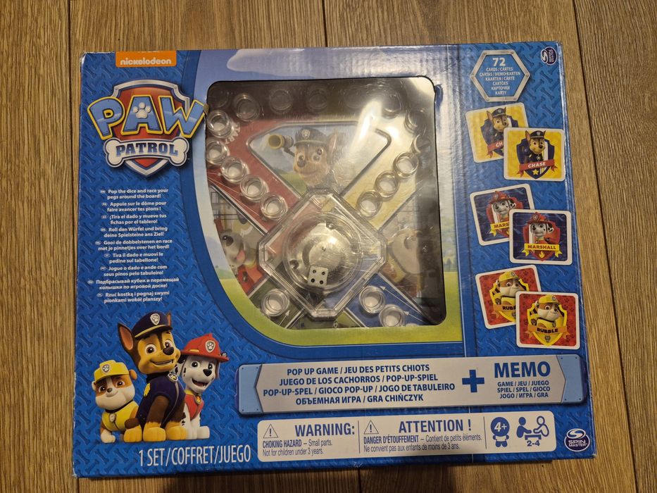 Zestaw Psi Patrol, puzle + gra, wiek 4+