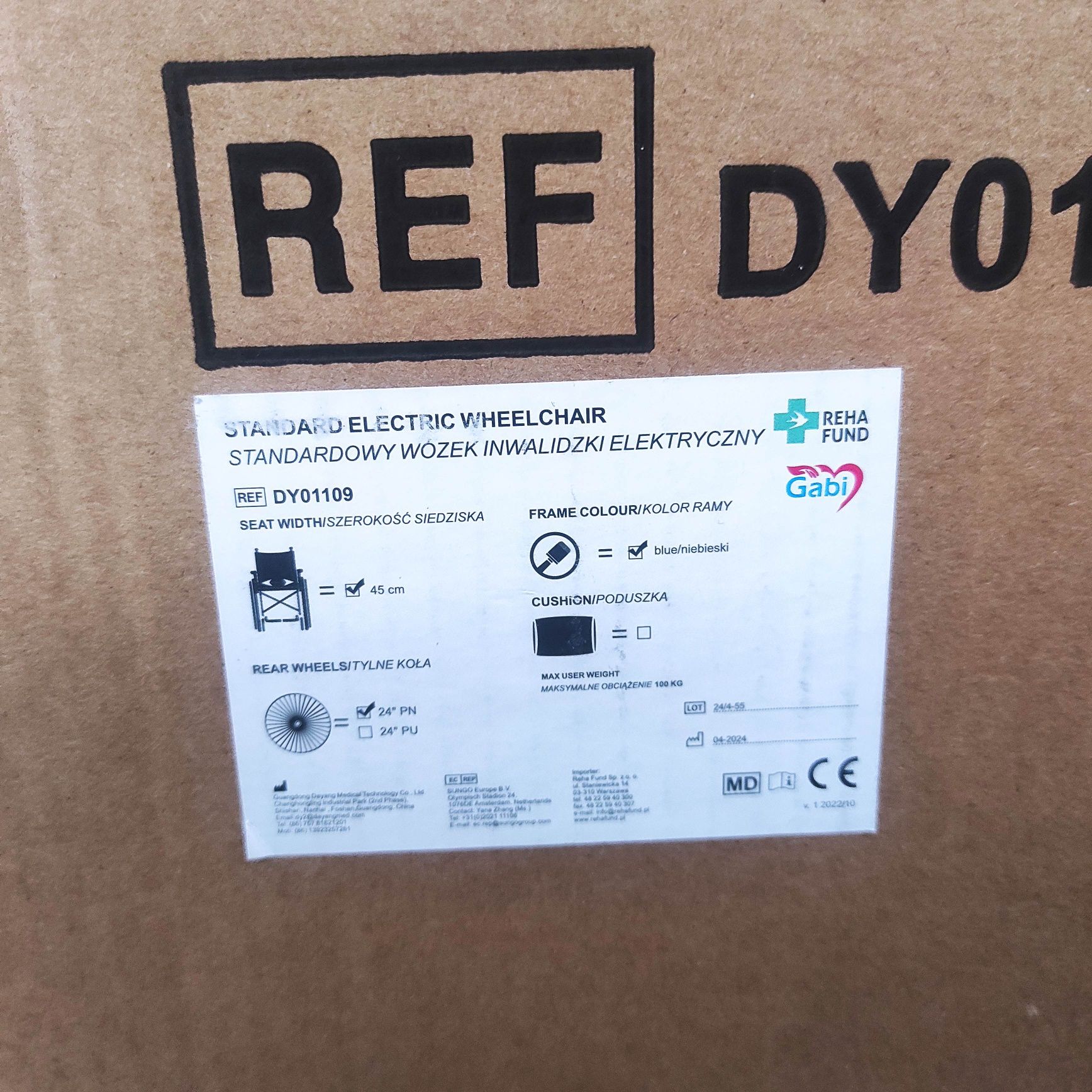 Wózek inwalidzki elektryczny