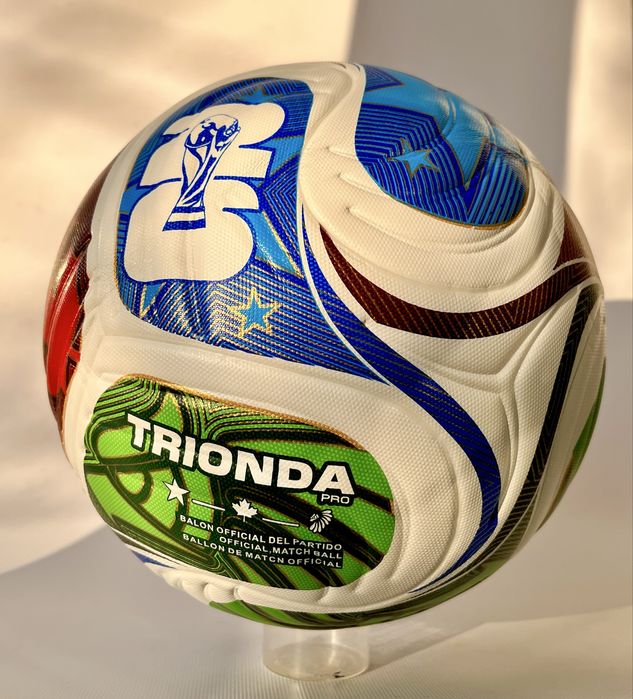 Якісний Футбольний мʼяч TRIONDA FIFA World Cup 2026, size5. Термошов