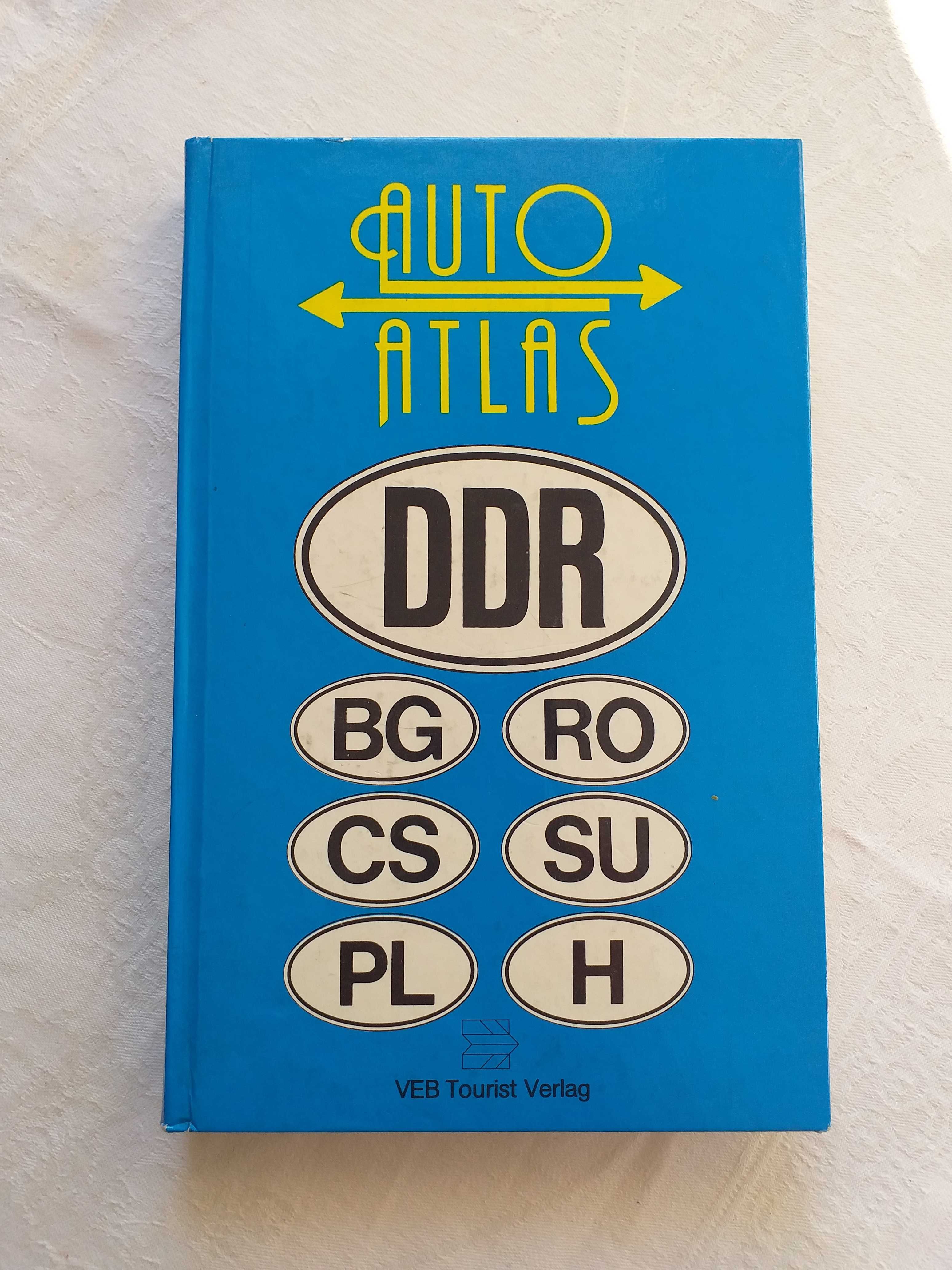 Auto Atlas DDR z BG, RO, CS, SU, PL, H wydanie niemieckie 1981
