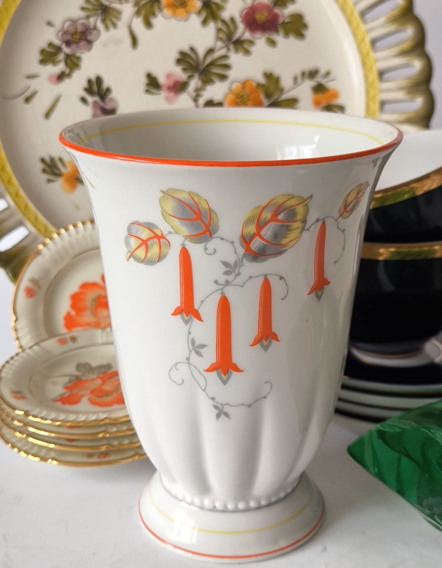 Piękny stary wazon porcelana Bavaria kolekcja