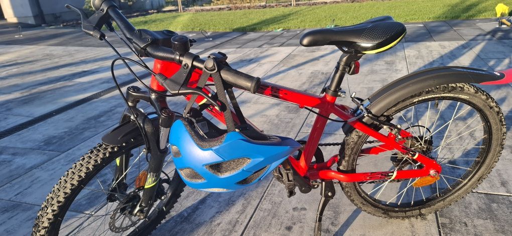 JAK NOWY! Rockrider ST900 20' hamulce tarczowe! Kask Bonetrager  Tyro!