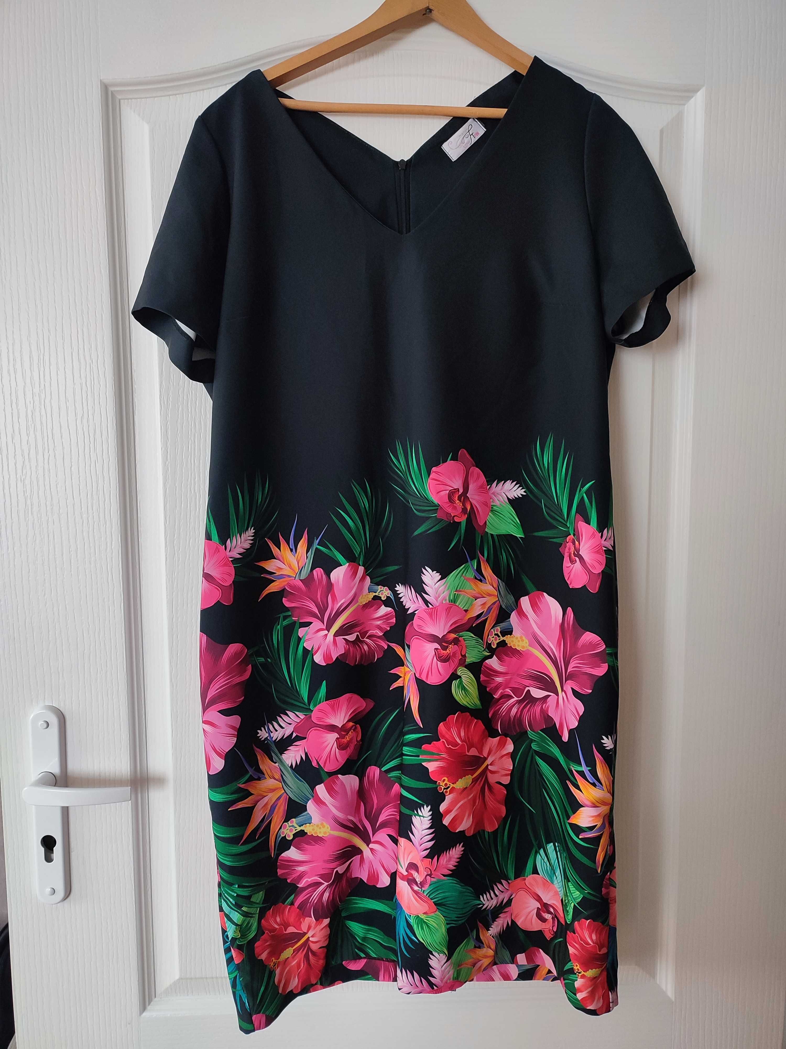 Suknia/sukienka damska, elegancka, klasyczna rozmiar 50