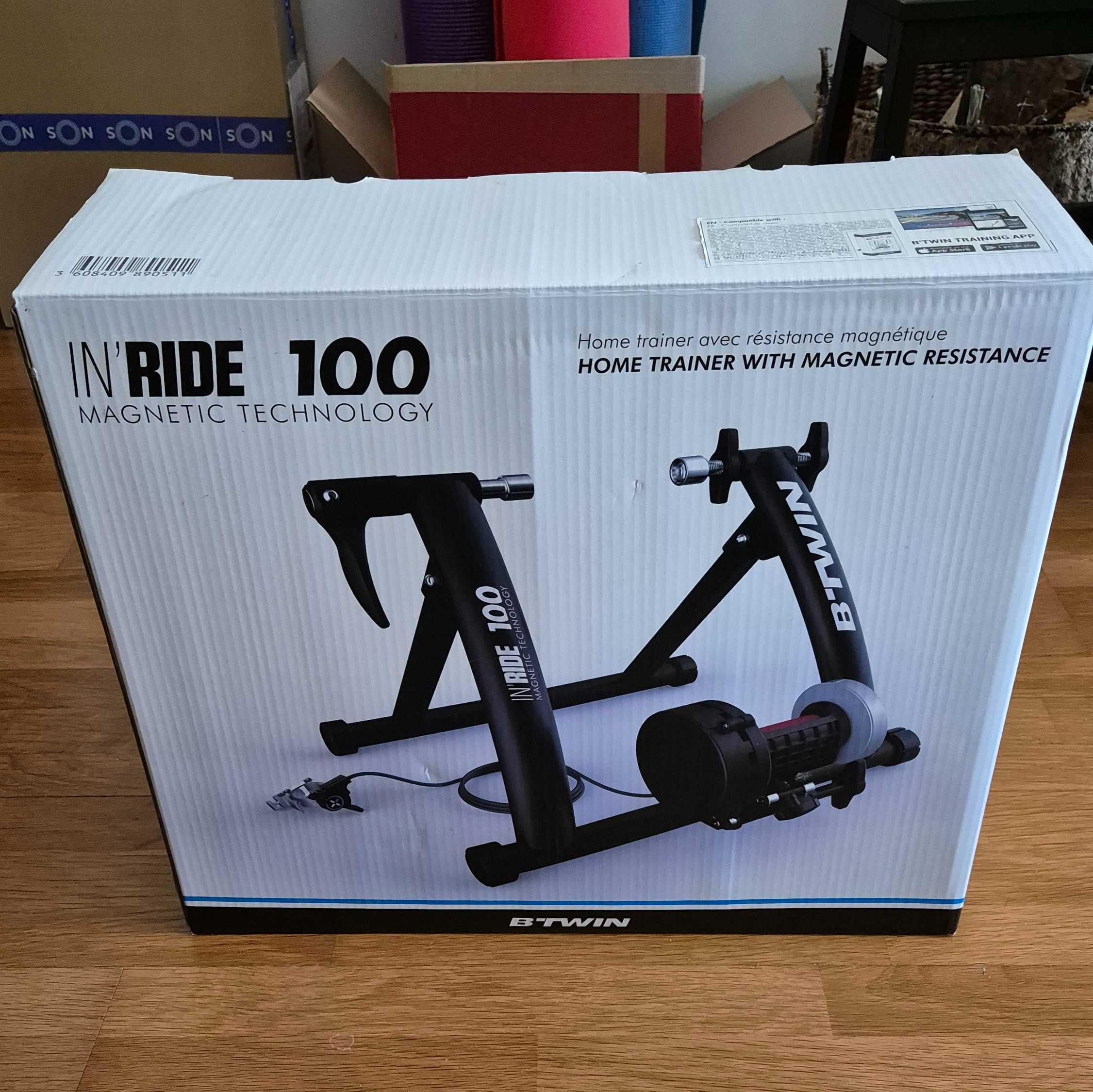 Rolo de Treino de Bicicleta B'twin In'Ride 100 em perfeitas condições