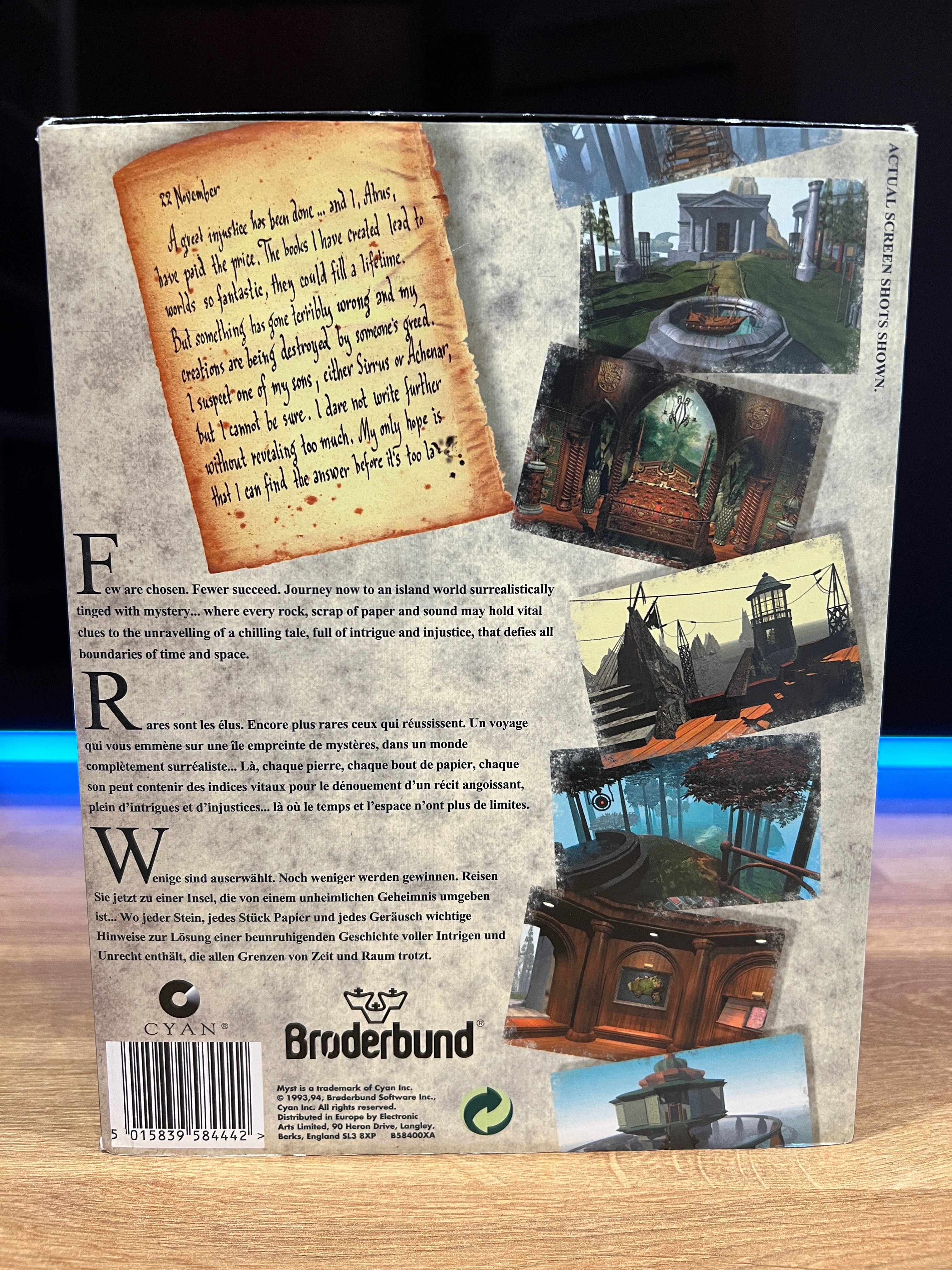 Myst 1 gra (PC EN 1995) BIG BOX kompletne premierowe wydanie