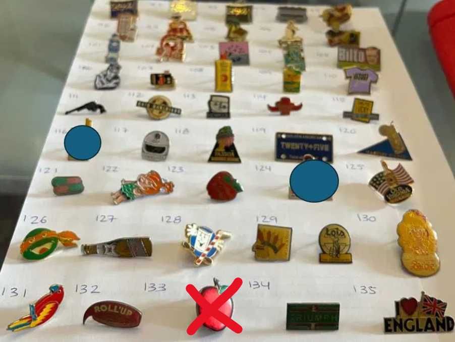Coleção Pins vintage