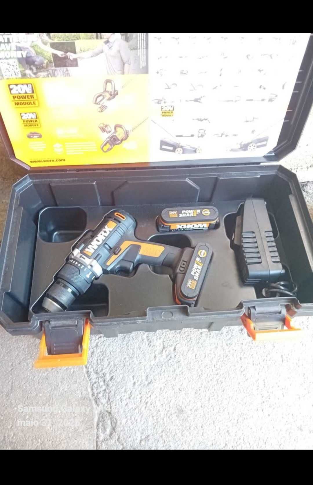 Berbequim Worx/2 baterias 20V