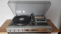 Gramofon z wzmacniaczem , radiem i deck DUX     vintage    (stan BDB)