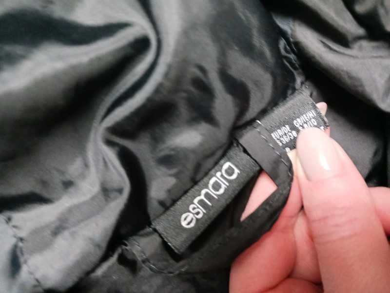 Kurtka Esmara 36/38 S/M - długa, czarna - Polecam