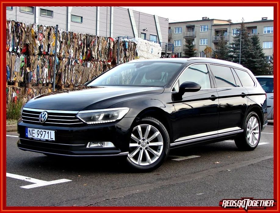 Volkswagen Passat Zarejestrowany Highline DSG 190KM Alakantara Skóra LED Navi Kamera Alu