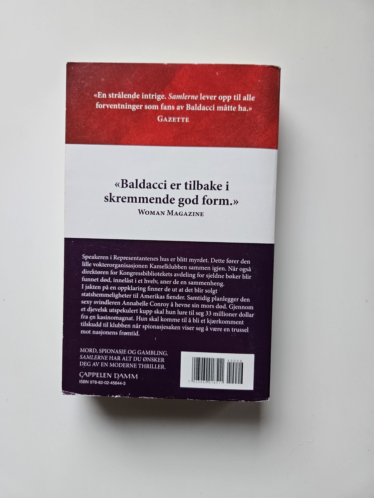 Książka po norwesku Samlerne David Baldacci