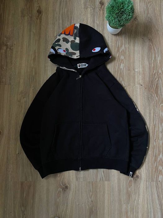 Bape shark aape tiger зипка бейп чёрная