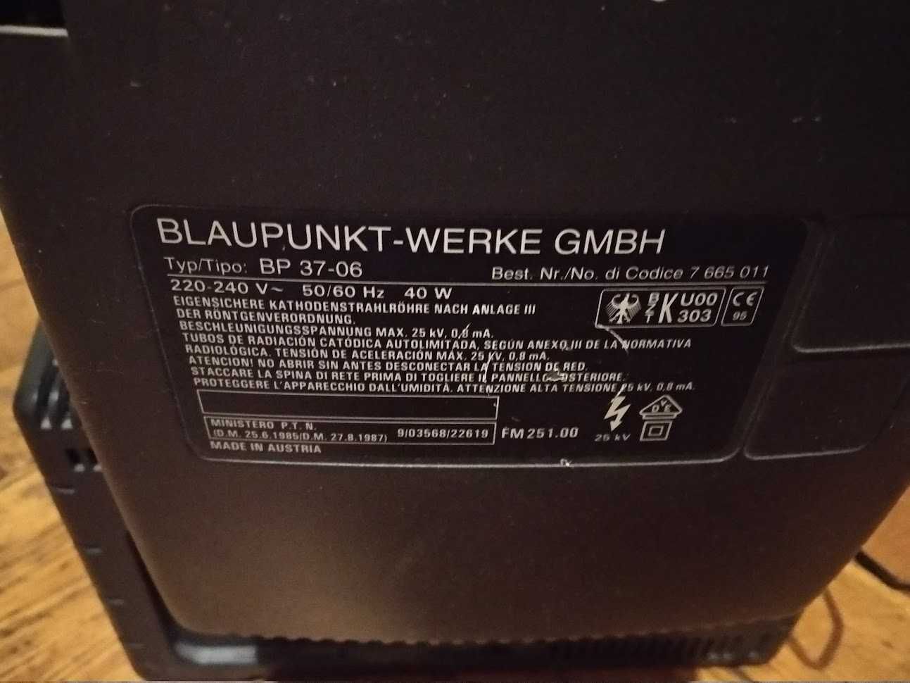 Телевізор Blaupunkt-Werke GMBH BP 37-06 в робочому стані