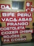 Letras e números publicidade talho