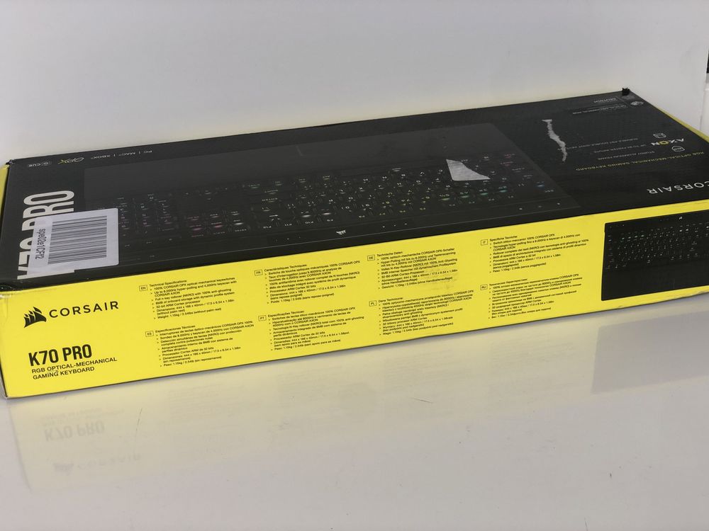 Оптико-механічна ігрова клавіатура CORSAIR K70 PRO RGB