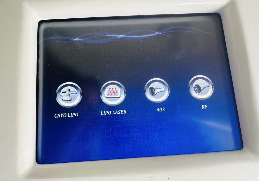 Máquina 2 criolipólises + 5 funções caixa rígida protocolos tratamento