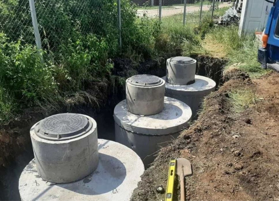 Встановлення каналізації септик з кілець копка 4/7/21 м3