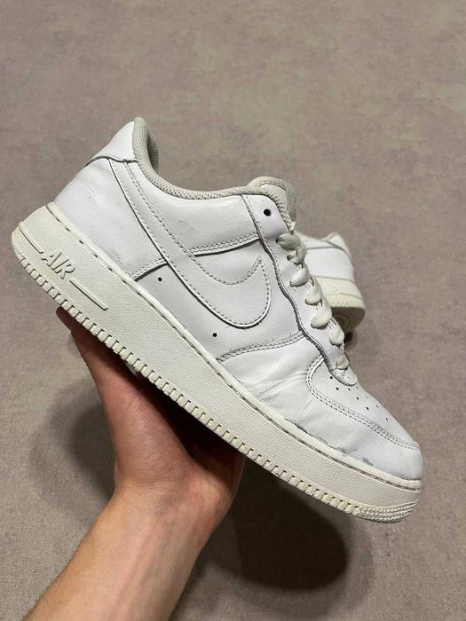 Nike Air force 1 Белые Білі white чёрные gra gra чорні размер 41 42