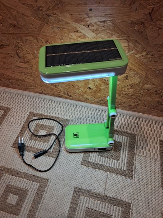 Лампа акумуляторна з сонячною панеллю настольна аварійний світильник