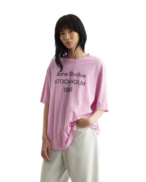 Футболка Acne Studios Exford 1996 T-Shirt Cotton Candy Pink