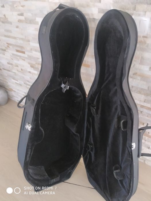 Estojo de violoncelo+ estante de partitura