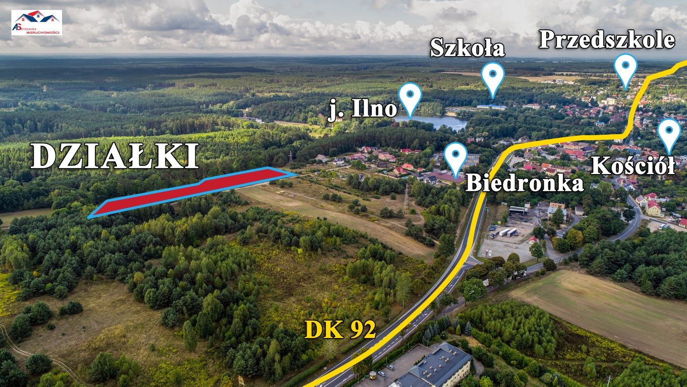 Działki budowlane 30 km od granicy Niemieckiej