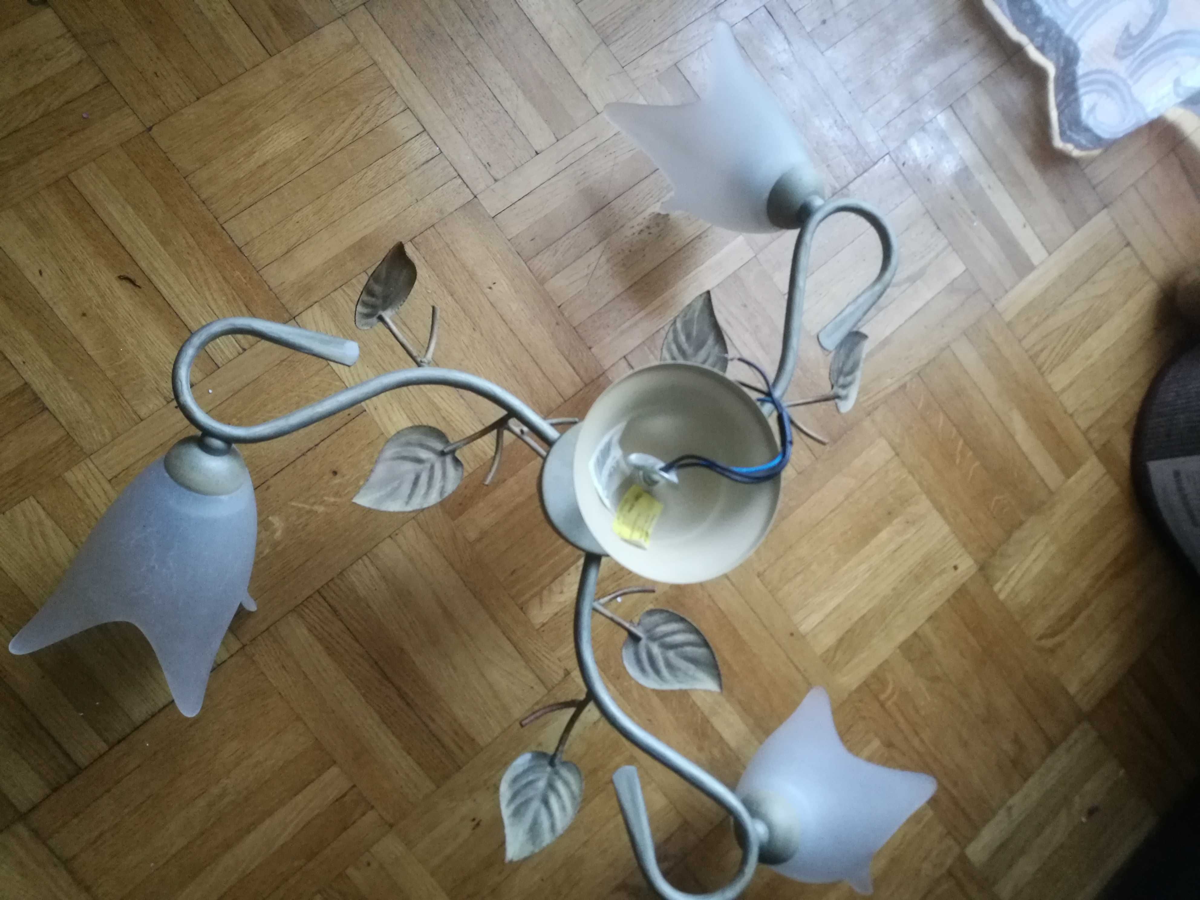 Lampa sufitowa i stojąca komplet