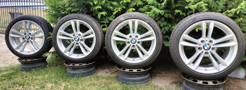 Felgi oryginał BMW F30 F31  8Jx18 ET34 5x120 Opony zimowe 225/45R18