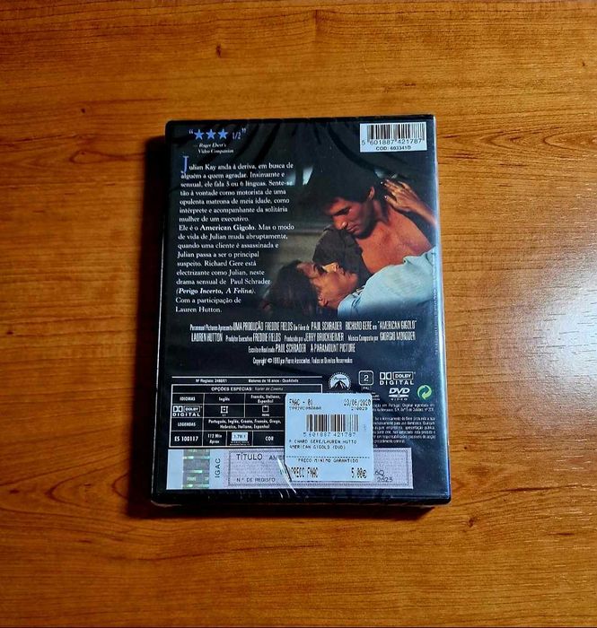 AMERICAN GIGOLO (Richard Gere / Lauren Hutton) NOVO/SELADO