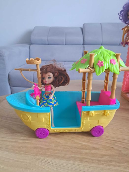 Duży domek jelonków oraz statek Enchantimals 3 lalki