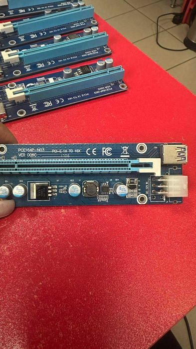 Адаптер PCI-E 1X to 16X Riser Card VER006S (PCE164P-N03)
