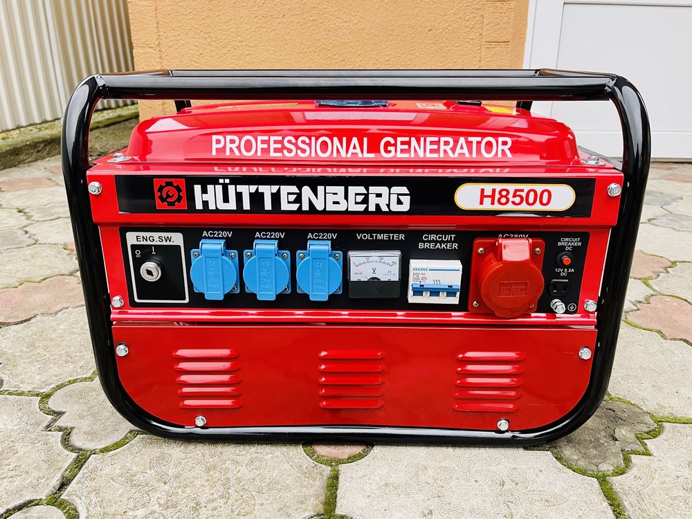 Генератор бензиновыый Huttenberg H8500W / 4,5 кВт