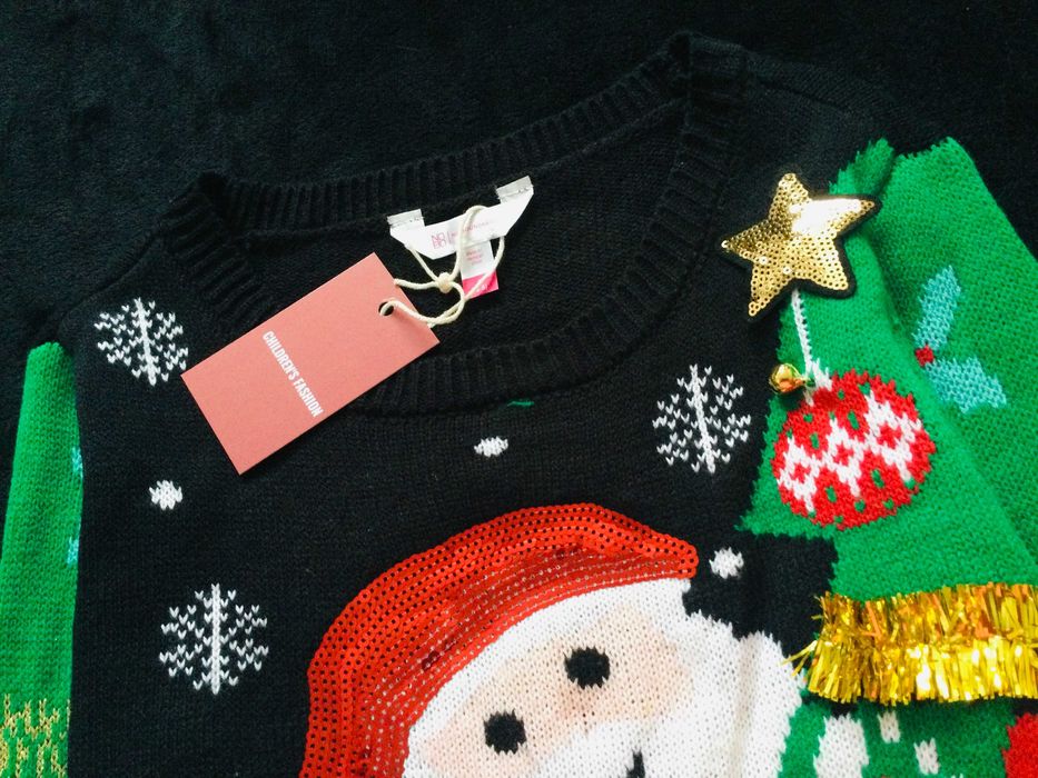 Nobo теплий светр з Новорічним принтом. новий з усіма бірками