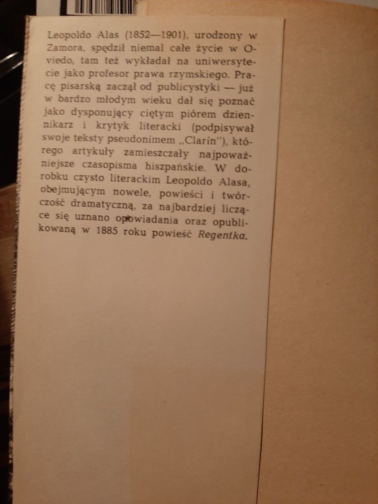 Regentka .L.Alas ,,Clarin''