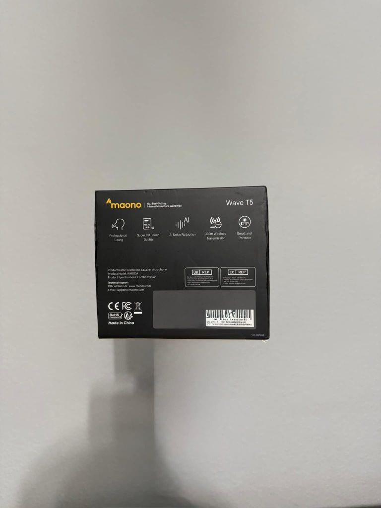 Maono Wave T5 Wireless Lavalier Microphone