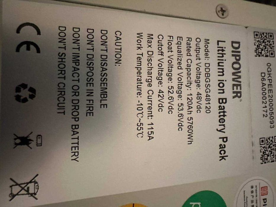 Інвертор + батарея комплект резервного живлення 3.5-6.5кВт 2.8-5.7вТ/г