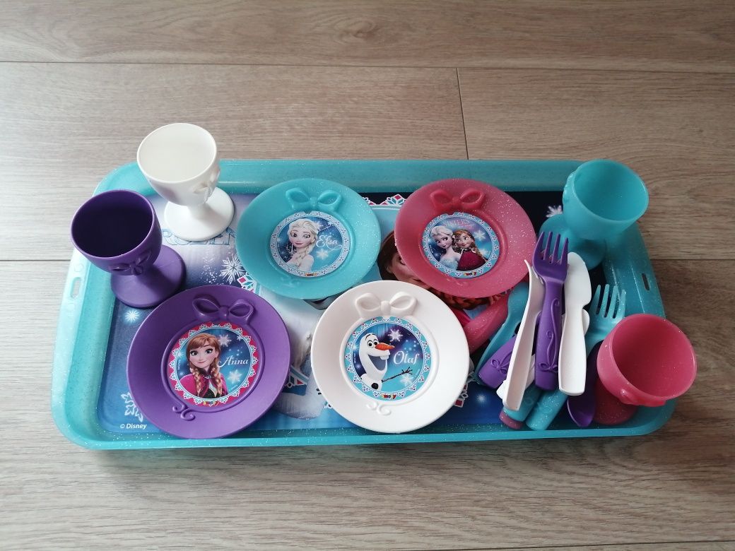 Zestaw naczyń dla dzieci zastawa frozen 21 szt.