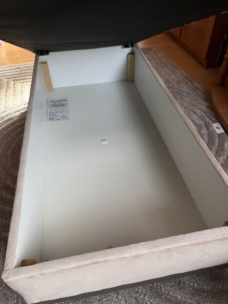 Puf/pufa z pojemnikiem 110x57 cm