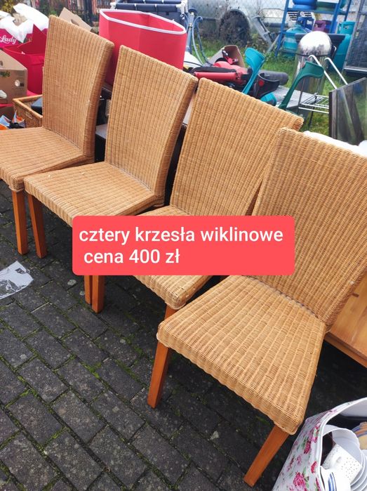 Komody wiklina krzesła