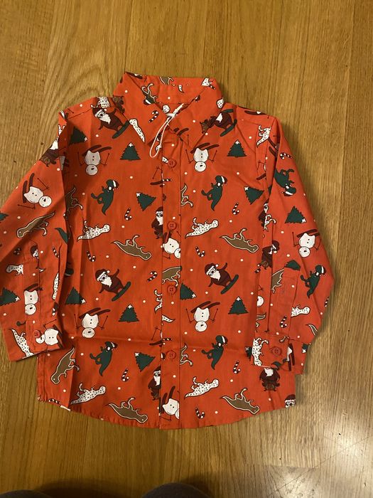 Koszula świąteczna roz 116 nowa