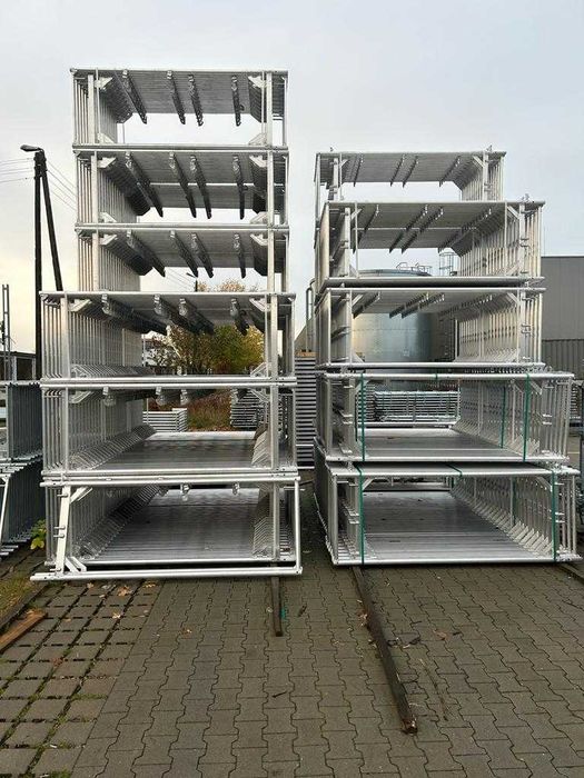 Nowe ~ lekkie, rusztowanie aluminiowe ~ typ Plettac - scaff 74 - 65m2
