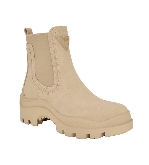 Стильні бежеві черевики, чоботи челсі Guess оригінал!